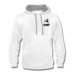 845 Subie Black Font Hoodie - white/gray