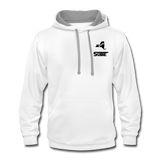 845 Subie Black Font Hoodie - white/gray