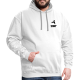 845 Subie Black Font Hoodie - white/gray