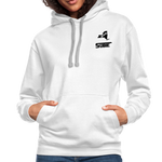 845 Subie Black Font Hoodie - white/gray