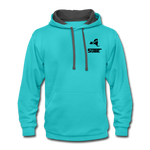 845 Subie Black Font Hoodie - scuba blue/asphalt