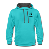 845 Subie Black Font Hoodie - scuba blue/asphalt