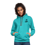 845 Subie Black Font Hoodie - scuba blue/asphalt