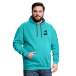 845 Subie Black Font Hoodie - scuba blue/asphalt
