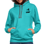 845 Subie Black Font Hoodie - scuba blue/asphalt