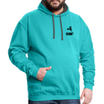 845 Subie Black Font Hoodie - scuba blue/asphalt