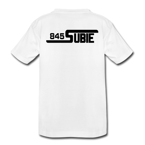 845 Subie Black FontToddler Premium Organic T-Shirt - white
