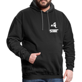 845 Subie White Font Hoodie - black/asphalt