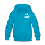 845 Subie White Font Kids' Hoodie - turquoise