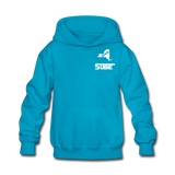 845 Subie White Font Kids' Hoodie - turquoise