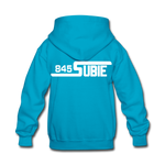 845 Subie White Font Kids' Hoodie - turquoise