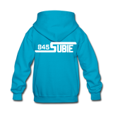 845 Subie White Font Kids' Hoodie - turquoise