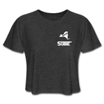 845 Subie White Font Women's Cropped T-Shirt - deep heather