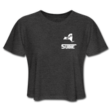 845 Subie White Font Women's Cropped T-Shirt - deep heather