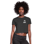 845 Subie White Font Women's Cropped T-Shirt - deep heather
