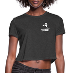 845 Subie White Font Women's Cropped T-Shirt - deep heather