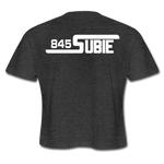 845 Subie White Font Women's Cropped T-Shirt - deep heather