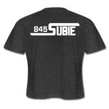 845 Subie White Font Women's Cropped T-Shirt - deep heather