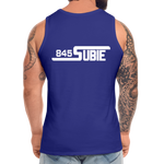 845 Subie White Font Men’s Premium Tank - royal blue