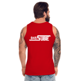 845 Subie White Font Men’s Premium Tank - red