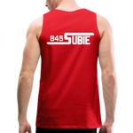 845 Subie White Font Men’s Premium Tank - red