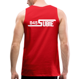 845 Subie White Font Men’s Premium Tank - red