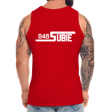 845 Subie White Font Men’s Premium Tank - red