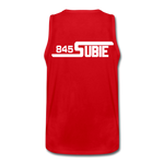 845 Subie White Font Men’s Premium Tank - red