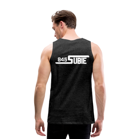 845 Subie White Font Men’s Premium Tank - charcoal gray