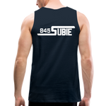845 Subie White Font Men’s Premium Tank - deep navy