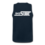 845 Subie White Font Men’s Premium Tank - deep navy