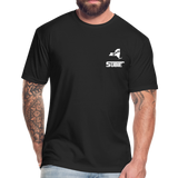 845 Subie White Font Fitted Cotton/Poly T-Shirt by Next Level - black