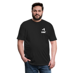 845 Subie White Font Fitted Cotton/Poly T-Shirt by Next Level - black