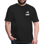 845 Subie White Font Fitted Cotton/Poly T-Shirt by Next Level - black