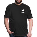 845 Subie White Font Fitted Cotton/Poly T-Shirt by Next Level - black