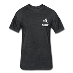 845 Subie White Font Fitted Cotton/Poly T-Shirt by Next Level - heather black