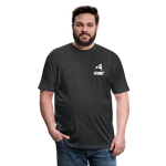 845 Subie White Font Fitted Cotton/Poly T-Shirt by Next Level - heather black