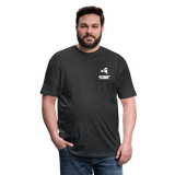 845 Subie White Font Fitted Cotton/Poly T-Shirt by Next Level - heather black