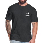 845 Subie White Font Fitted Cotton/Poly T-Shirt by Next Level - heather black