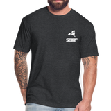845 Subie White Font Fitted Cotton/Poly T-Shirt by Next Level - heather black