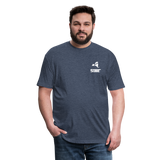845 Subie White Font Fitted Cotton/Poly T-Shirt by Next Level - heather navy