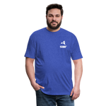 845 Subie White Font Fitted Cotton/Poly T-Shirt by Next Level - heather royal