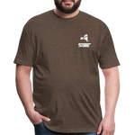 845 Subie White Font Fitted Cotton/Poly T-Shirt by Next Level - heather espresso