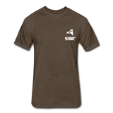 845 Subie White Font Fitted Cotton/Poly T-Shirt by Next Level - heather espresso