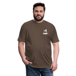 845 Subie White Font Fitted Cotton/Poly T-Shirt by Next Level - heather espresso