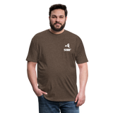 845 Subie White Font Fitted Cotton/Poly T-Shirt by Next Level - heather espresso