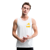 845 Subie Gold Font Men’s Premium Tank - white