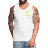 845 Subie Gold Font Men’s Premium Tank - white