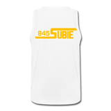 845 Subie Gold Font Men’s Premium Tank - white