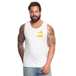 845 Subie Gold Font Men’s Premium Tank - white